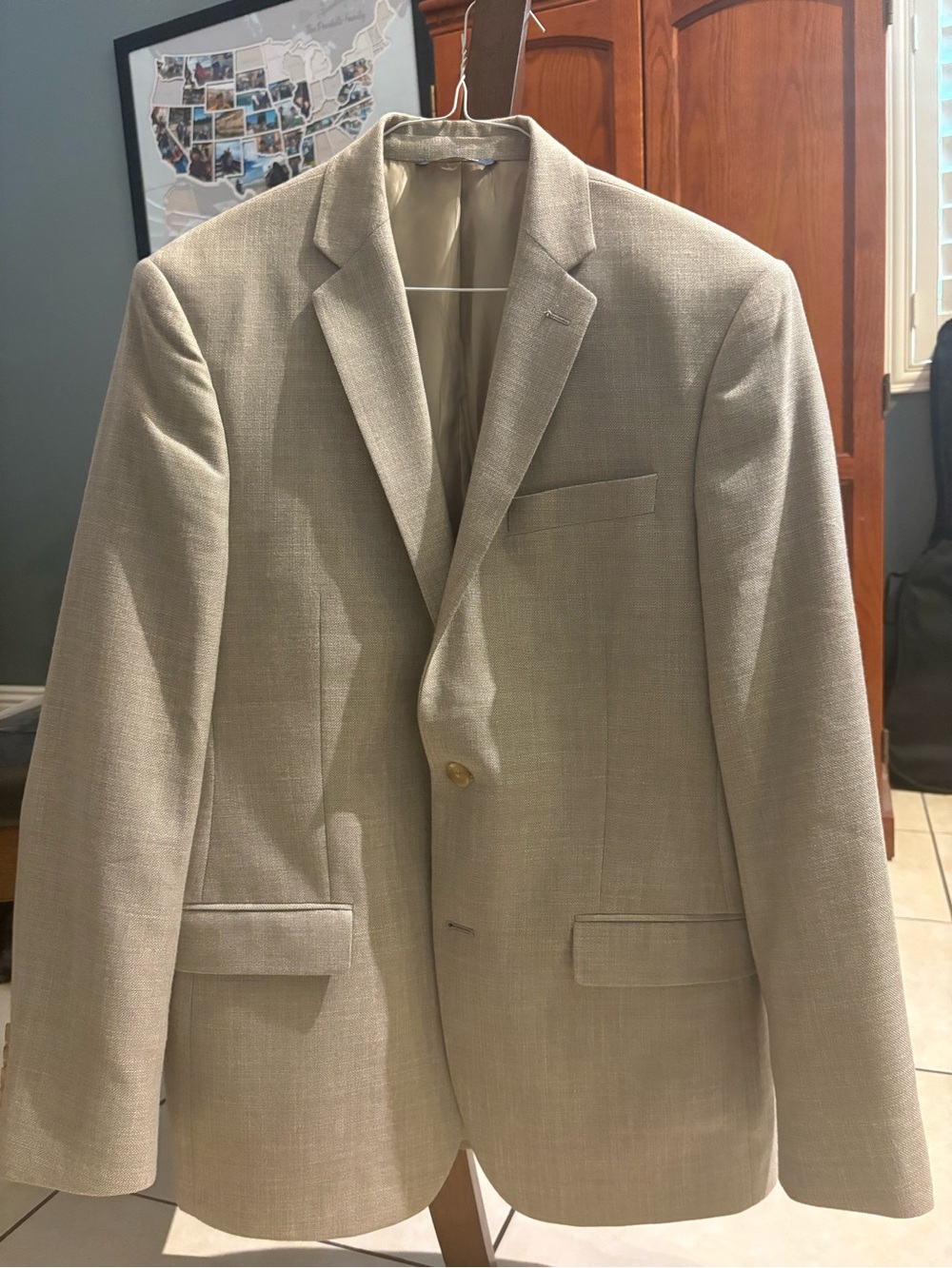Ralph Lauren Men's Beige Single-Breasted Sport Coat
